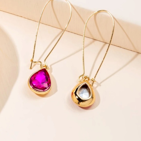 ❤️ FREE Tear Drop Water Rain Boho Peasant Hipster Hippie Deco Farm Earrings - Picture 2 of 2